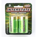 Interstate Batteries DRY0020 1.5 V Size D 14000 mAh Alkaline Battery