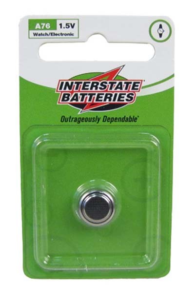 Interstate Batteries WAC5005 Alkaline Battery 1.5 V Nominal 0.2 x 0.45 x 0.45 in Watch Battery