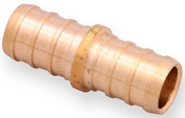 Nabco PZ1001LF 1/2 in Crimpsert Brass Tube Coupling