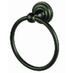 Todays Design House 538421 3.63 in Height x 6.63 in Length x 7.75 in Depth Oil Rubbed Bronze Screws, Drywall Anchors Towel Ring