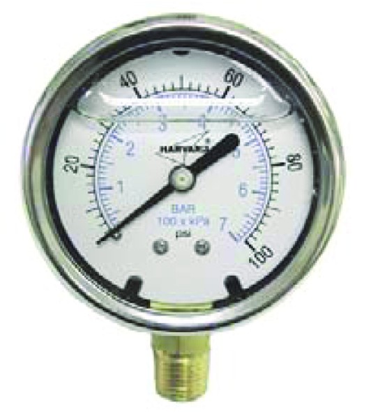 American Granby ILPG6025-4LNL 1/4 in MIP +/-3-2-3% Liquid Filled Pressure Gauge