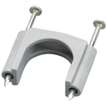 GB® GSE-304 1 in Crown Width Polyethylene Saddle with Zinc-Plated Nails Staple Gray Insulation Multi-Purpose Cable Staple