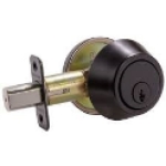 Design House 780262 Single Cylinder 2- Way Adjustable Deadbolt in Matte Black