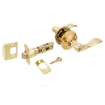 DHI dh® 727909 Stratford Polished Brass Residential 6-Way Universal Privacy Door Lever