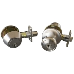 DHI dh® 728683 Terrace Grade 3 2-3/8 x 2-3/4 in 1-1/16 in Entry Door Knob and Deadbolt Set