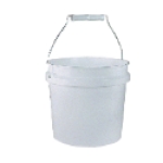 Encore Plastics 10128 1 gal HDPE White Industrial Utility Pail