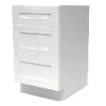 Brokering Solutions Walnut Ridge Cabinetry SW-DB21-3 Shaker White Knockdown Kitchen Cabinet