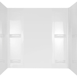 Masco Bath/Delta 40154 Glossy White 57 in 32 in Bathtub Wall Set