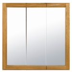 Brokering Solutions Walnut Ridge Cabinetry AOMC3030 Wood 3 Doors Mirrored Door Medicine Cabinet