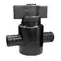 Flair-It 30888 1/2 in x 3/8 in Compression Polyoxymethylene Straight Stop Valve