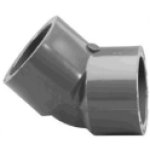 Charlotte Pipe PVC 08309 2000HA 2 in Slip x Slip PVC 45 deg Pipe Elbow