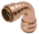 Mueller Industries B&K™ 651-003HC 1/2 in Push-Fit Copper 90 deg Tube Union Elbow