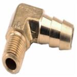 Anderson Metals 757020-0604 3/8 in x 1/4 in Barb x MPT Brass Hose Elbow