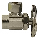 Danco Company 59209E 3/8 in x 1/2 in Compression x Sweat Brass Quarter-Turn Straight Stop Valve