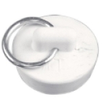 Danco Company 80224 1-1/8 in White Rubber Stain-Proof Drain Stopper