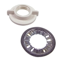 Danco Company 88652 White (1) Metal Rosette Washer, (1) Nut 1/2 in IPS Basin Rosette Washer & Nut