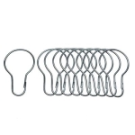 Danco Company 89046 1 in Chrome Metal Shower Curtain Hook