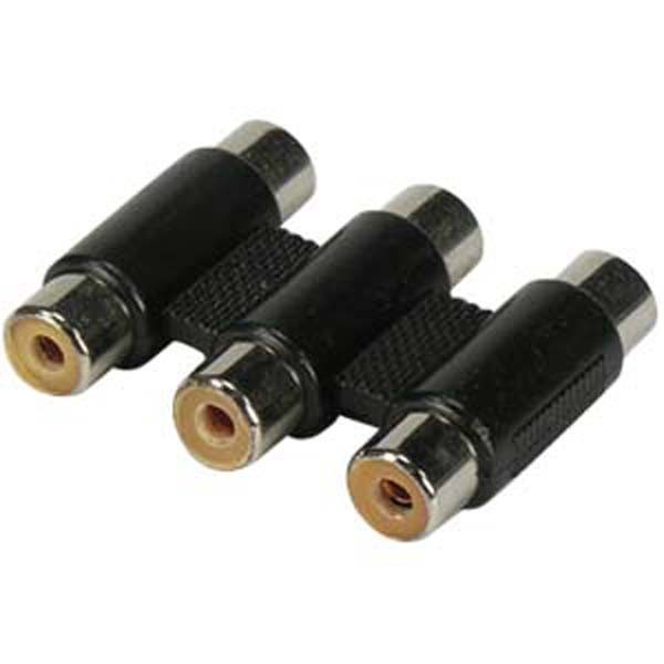 Black Point Products BA-007 3 RCA to 3 RCA Coupler