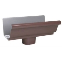 Omnimax Amerimax 2501019 K-Style 28 in Aluminum End with Drop Gutter Bracket