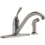 Delta Faucet Classic 400-SS-DST 3/8 in 1.8 gpm at 60 psi Kitchen Faucet