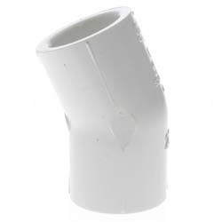 Spears 416-005BC 1/2 in x 1/2 in Socket PVC 22.5 deg Pipe Elbow