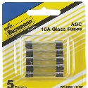 Eaton Bussmann BP/AGC-10-RP AGC Series 250 VAC 10 A 200 kA @ 250 V/10 kA @ 125 V Glass Cartridge Fuse