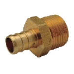 Zurn Pex QQMC44GX 3/4 in x 3/4 in Barb x MPT Brass Crimp XL Adapter