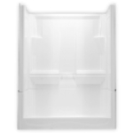 Clarion Bathware AcrylX 4S10LT 33 in Width x 60 in Length x 77 in Height White 53-3/4 in Width x 68-1/2 in Height 4 Piece Shower