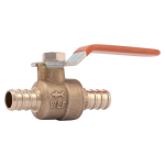 Cash Acme Sharkbite 22461LF 1/2 in Crimp Brass Crimp Ball Valve Ball Valve