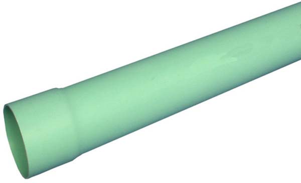 Heritage Plastics 600GRNSLDSWR 6 in Solvent Weld 10 ft PVC Pressure Pipe