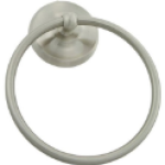 Delaney Company 590508 7 in Width x 7.625 in Height Satin Nickel Towel Ring