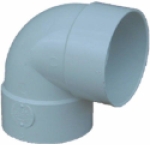 Normandy Products Company V-3303 3 in Hub PVC Short Turn 90 deg Pipe Elbow