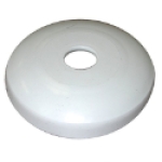 Jones Stephens Corp E15050 1/2 in x 5/8 in CTS White Low Pattern Shallow Flange Escutcheon