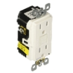 Leviton® AFTR1-R32-0KW AFTR1 Series 125 VAC 15 A 1 hp AFCI Receptacle