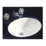 Mansfield China MAPLE 217-WHT 17-5/16 in x 14-1/8 in 1-3/4 in White Under Counter Bathroom Sink