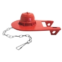 Lavelle Industries Korky 100BP 2 in Red (1) Stainless Steel Chain Adjustable Ultra Water Saver Flapper