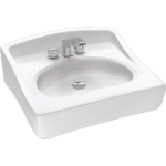 Alpha Ceromica Saoi De CV Cato Toilets 15035010100 White Ceramic Bathroom Sink