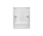 Clarion Bathware AcrylX RE9654LX 28 in Width x 54 in Length x 72 in Height White 50 in Width x 53 in Height 3 Piece Tub/Shower