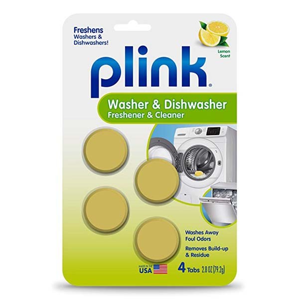 Summit Brands Plink PAL124T Tablet Fresh Lemon 2.8 oz Dishwasher Freshener and Cleaner