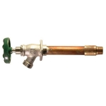 Arrowhead Brass 456-10LF 1/2 in x 1/2 in x 3/4 in MIP x Copper Sweat x Male Hose 10 in Frost-Proof Standard Wall Hydrant