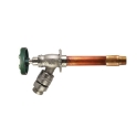 Arrowhead Brass 486-08LF 1/2 in x 1/2 in x 3/4 in MIP x Copper Sweat x Male Hose 8 in Anti-Siphon Self-Draining Wall Hydrant