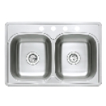 Compass 003-513 1-1/2 in 33 in x 22 in 3-1/2 in Kitchen Sink