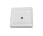 Clarion Bathware AcrylX SP3635 35 in Width x 36 in Length x 7 in Height White 7 in Shower Pan