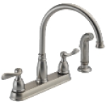 Delta Faucet Windemere 21996LF-SS 1/2-14 1.8 gpm NPSM Kitchen Faucet