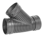 Advanced Drainage Systems ADS® 0622AA 6 in Polyethylene Snap Drain Tee