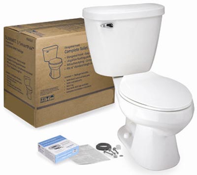 Alpha Ceromica Saoi De CV Cato Toilets J1001053120 Elongated Bone 1.6 gpf Bidet Toilet