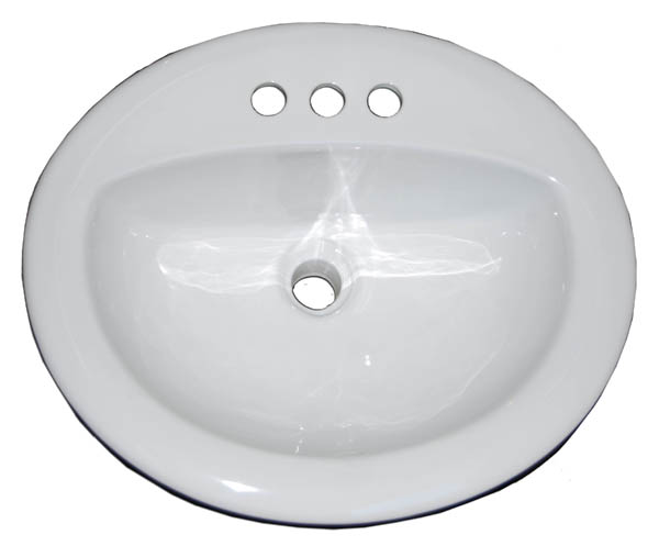 Brokering Solutions Hydros® Plumbing Products 39000 4 in White Material Bathroom Sink