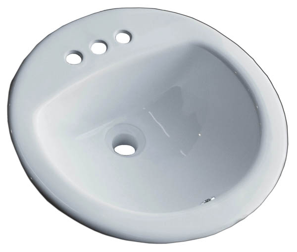 Brokering Solutions Hydros® Plumbing Products 311000 4 in White Material Bathroom Sink