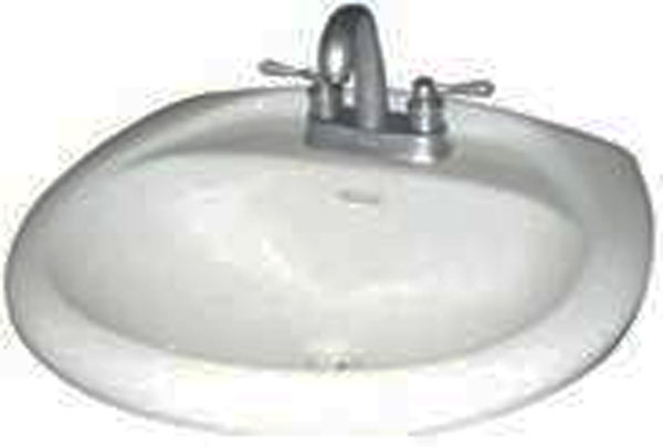 Brokering Solutions Hydros® Plumbing Products 28100 18.3 in White 33.1 in Bathroom Sink Bowl