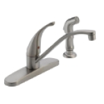 Delta Faucet Peerless P188500LF-SS 1.5 gpm at 60 psi 1/2-14 NPSM Single Handle Kitchen Faucet